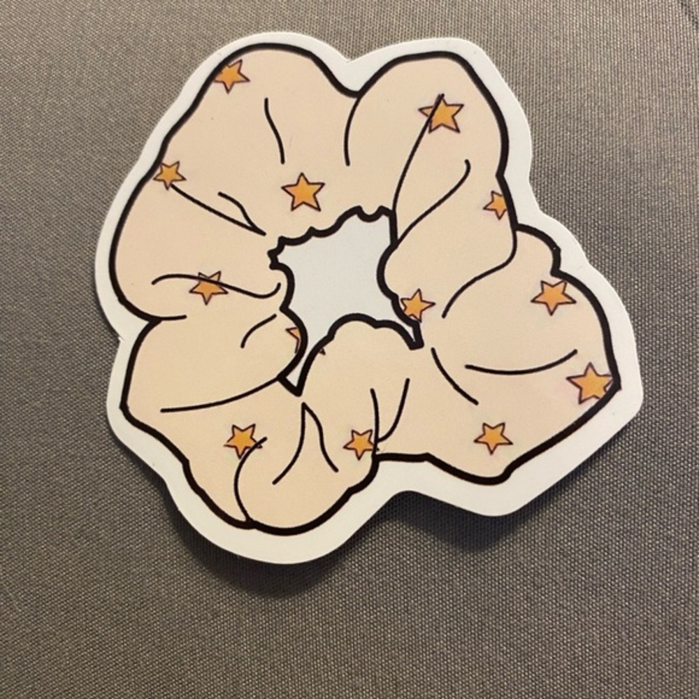 🌈20/$12🌈 Star Patterned Scrunchie Sticker